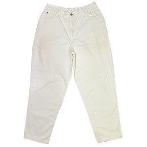 VTG GITANO JEANS High Rise White Denim Mom Jeans